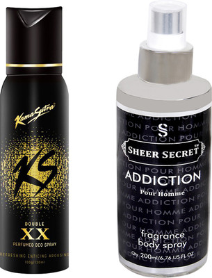 

KamaSutra KS XX with SHEER SECRET ADDICTION MEN(Set of 2)