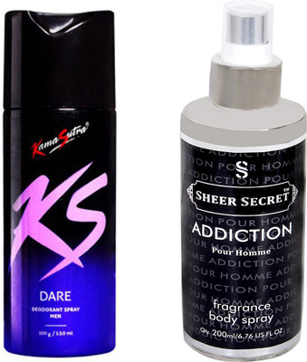 

KamaSutra DARE with SHEER SECRET ADDICTION MEN(Set of 2)