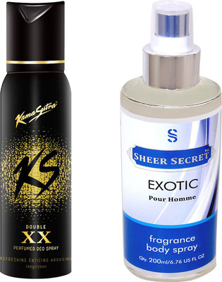 

KamaSutra KS XX with SHEER SECRET EXOTIC MEN(Set of 2)