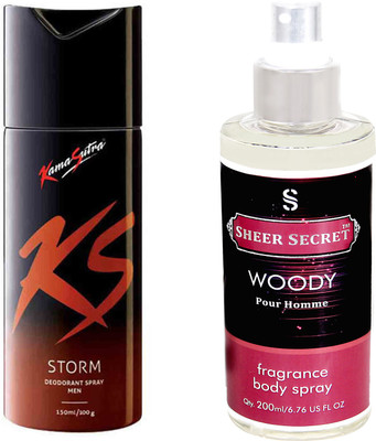 

KamaSutra STORM with SHEER SECRET WOODY MEN(Set of 2)