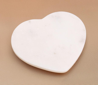 

Organic Home White Heart Platter Stoneware Cutting Board