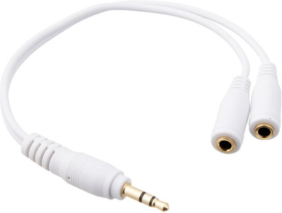 

SHAFIRE 13.5mm audio splitter cable ( connect two handsfree to your mobile phone Stereo Audio Cable(Multicolor)
