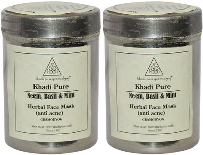 Khadi Pure Pure Herbal Neem, Basil & Mint Face Mask (Anti-Acne)(100 g)