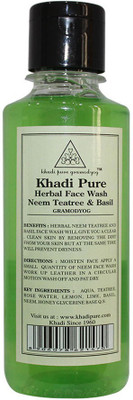 

Khadi Pure Pure Herbal Neem, Teatree & Basil Face Wash(210 ml)