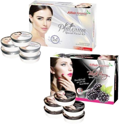 

Alfair Aroma Platinum BlackBerry Facial Kit 900 g(Set of 2)