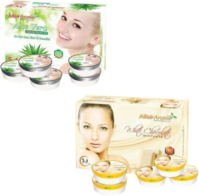 

Alfair Aroma Aloe Vera White Chocolate Facial Kit 900 g(Set of 2)
