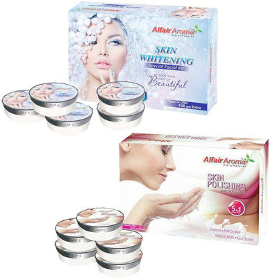 

Alfair Aroma Skin Whitening Skin Polishing Facial Kit 900 g(Set of 2)