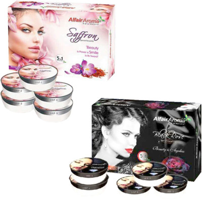 

Alfair Aroma Saffron Black Rose Facial Kit 900 g(Set of 2)