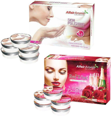 

Alfair Aroma Skin Polishing Red Wine Facial Kit 900 g(Set of 2)