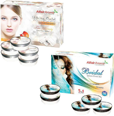 

Alfair Aroma White Gold Bridal Facial Kit 900 g(Set of 2)