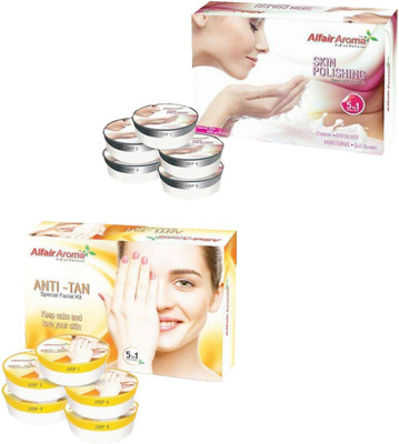 

Alfair Aroma Skin Polishing Anti Tan Facial Kit 900 g(Set of 2)