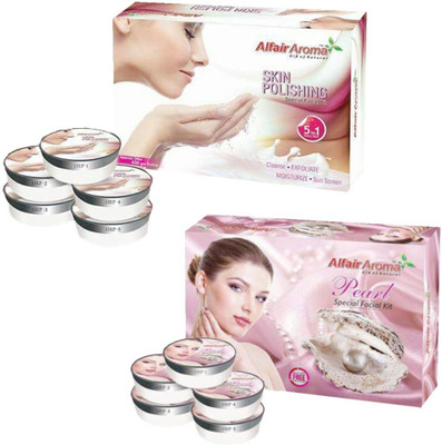 

Alfair Aroma Skin Polishing Pearl Facial Kit 900 g(Set of 2)
