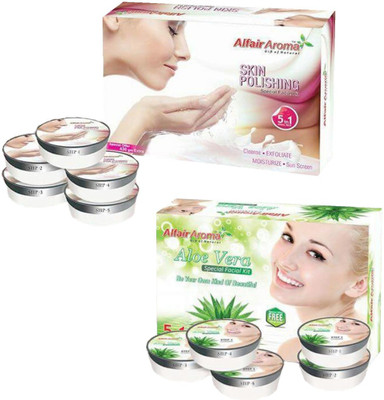 

Alfair Aroma Skin Polishing Aloe Vera Facial Kit 900 g(Set of 2)