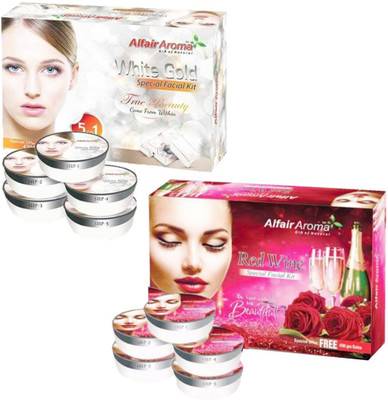 

Alfair Aroma Saffron Red Wine Facial Kit 900 g(Set of 2)