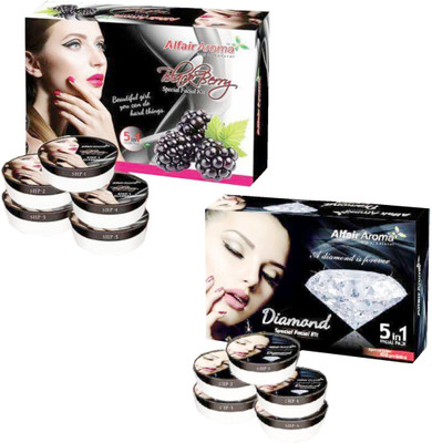 

Alfair Aroma BlackBerry Diamond Facial Kit 900 g(Set of 2)