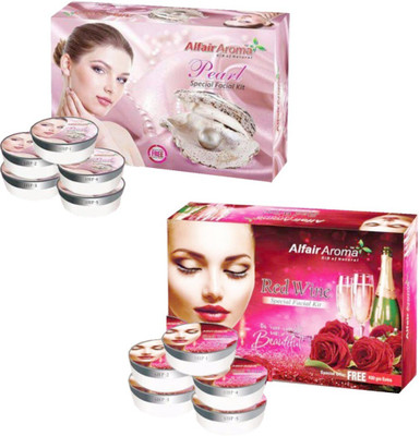 

Alfair Aroma Pearl Red Wine Facial Kit 900 g(Set of 2)