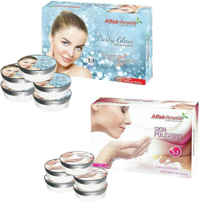 

Alfair Aroma Party Glow Skin Polishing Facial Kit 900 g(Set of 2)