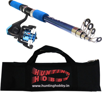 

Hunting Hobby Fishing Spinning Rod, Reel, With Travelling Bag (6 Feet) Multicolor Fishing Rod(180 cm, 0.120 kg, Multicolor)