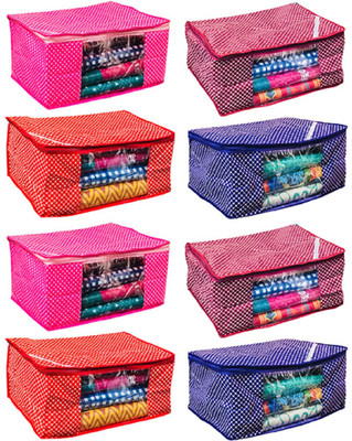 

Kuber Industries Designer Cotton Quilted Polka Dots Saree Cover PolkaNSC033(Multicolor)