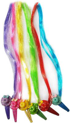 

Confidence Accessories For Kids - Colored Extension For Kids With New Style Attachments Clips (6 Pieces) Hair Extension
