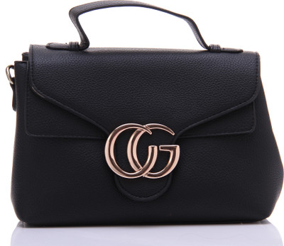 

velina Girls Casual Black Leatherette Hand-held Bag