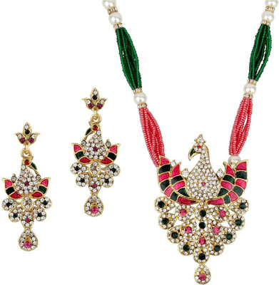 STYYLO FASHION Alloy Gold-plated Multicolor Jewellery Set(Pack of 1)