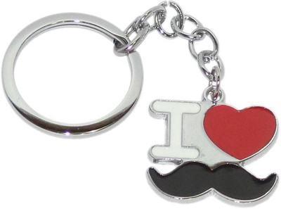 

Aura Imported I Love Moustache / Mooch Key Chain