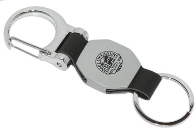 

Aura Imported Leather & Metal Royal Enfield Logo Hook Key Chain