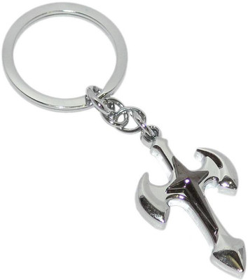 Aura Imported Full Metal Cross Key Chain