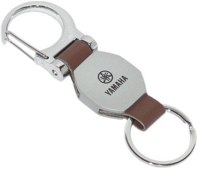 

Aura Imported Leather & Metal Yamaha Logo Hook Key Chain