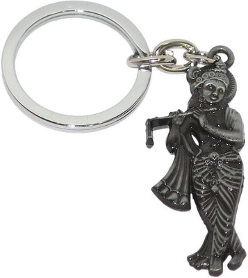 

Aura Imported Shri Krishna Playing Flute Metal Key Chain