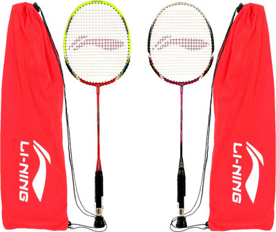 

Li-Ning Pro Strung Badminton Racquet Combo, Set of 2 (XP 70 II Racquet + XP 80 Racquet) with full covers Badminton Kit