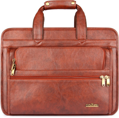 

The Clownfish 15.6 inch Expandable Laptop Messenger Bag(Tan)