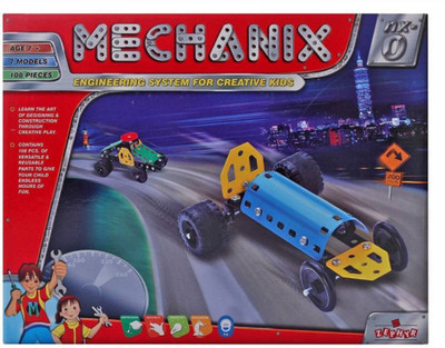 

AR Enterprises Mechanix Metal Extra Fun and Creativity Loaded for Boys and Girls (107 Pieces) (Multicolor)(Multicolor)