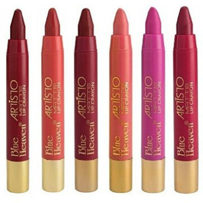 

Blue Heaven ARTISTO VELVET MATTE LIP CRAYON, COMBO OF 6 HOT HOT COLOUR SHADE BY BEAUTYANDCARE(MULTICOLOR, 3.2 g)