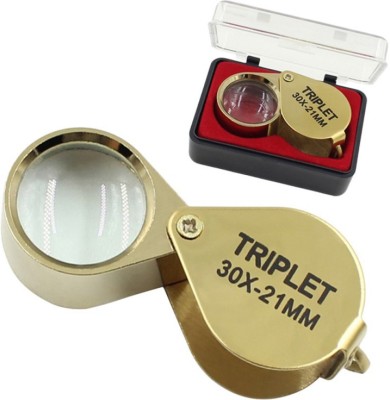 TARGET PLUS 21MM GOLD 30X Magnifying Glass(Gold)