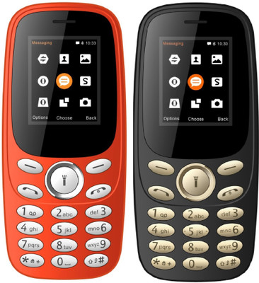 

I Kall K130 Combo of Two Mobiles(Red and Black)