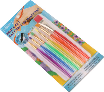 

Kabeer Art Mix Paint Brushes(Set of 6, Multicolor)