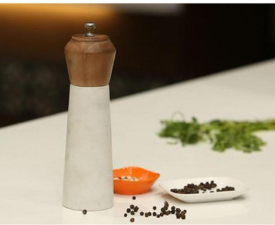 

Organic Home Marble And Wood Home Spice Mill Marble, Wood Traditional Pepper Mill(White, Brown, Pack of 1)