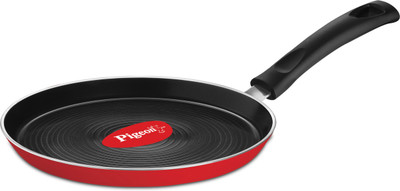 

Pigeon Non Stick Forged Flat 250mm TAWA Induction Bottom Tawa 26 cm diameter(Aluminium, Non-stick, Induction Bottom), Red