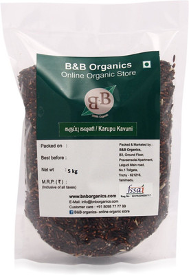 

B&B Organics Karupu Black Kavuni Arisi Rice (Medium Grain)(5 kg)