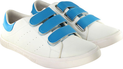 

Blinder Men's White Sky Velcro Casual Sneakers For Men(White