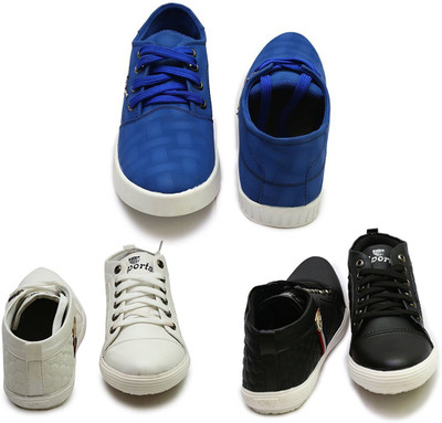 

Sleepzy Sneakers For Men(Multicolor, Black::blue::white