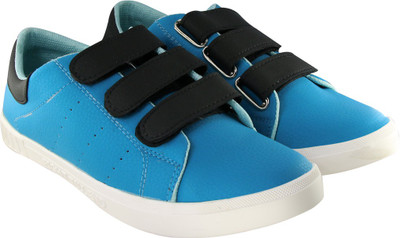 Blinder Sky Blue Black Velcro Trendy casual Sneakers For Men(Blue, Black, Sky_black