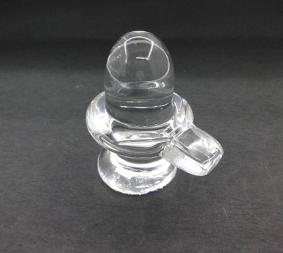 

Sitare Pure Sphatik 17.51 grams Crystal Shivling Decorative Showpiece - 2.8 cm(Crystal, Clear)