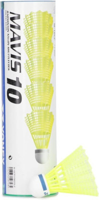 

Live With An Attitude Yonex 10 Nylon Shuttle - Yellow(Slow, 75, Pack of 6)