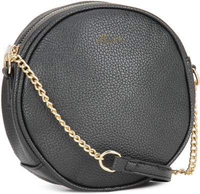 

Miss CL By Carlton London Women Evening/Party Black PU Sling Bag