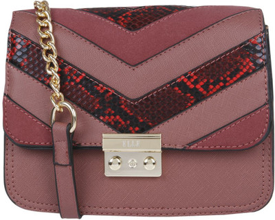 

Elle Women Casual Red PU Sling Bag