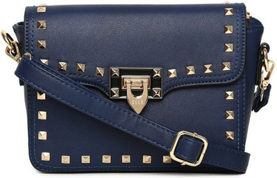 

Elle Women Casual Blue PU Sling Bag