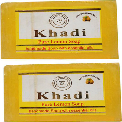 

khadikhazana pure lemon soap 125grams (pack of 2)(125 g, Pack of 2)